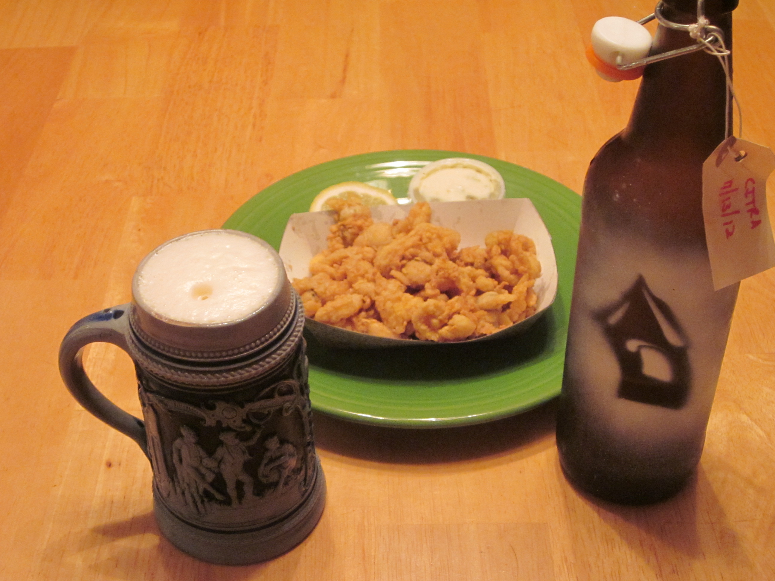 Treehouse Citra IPA with fried clams