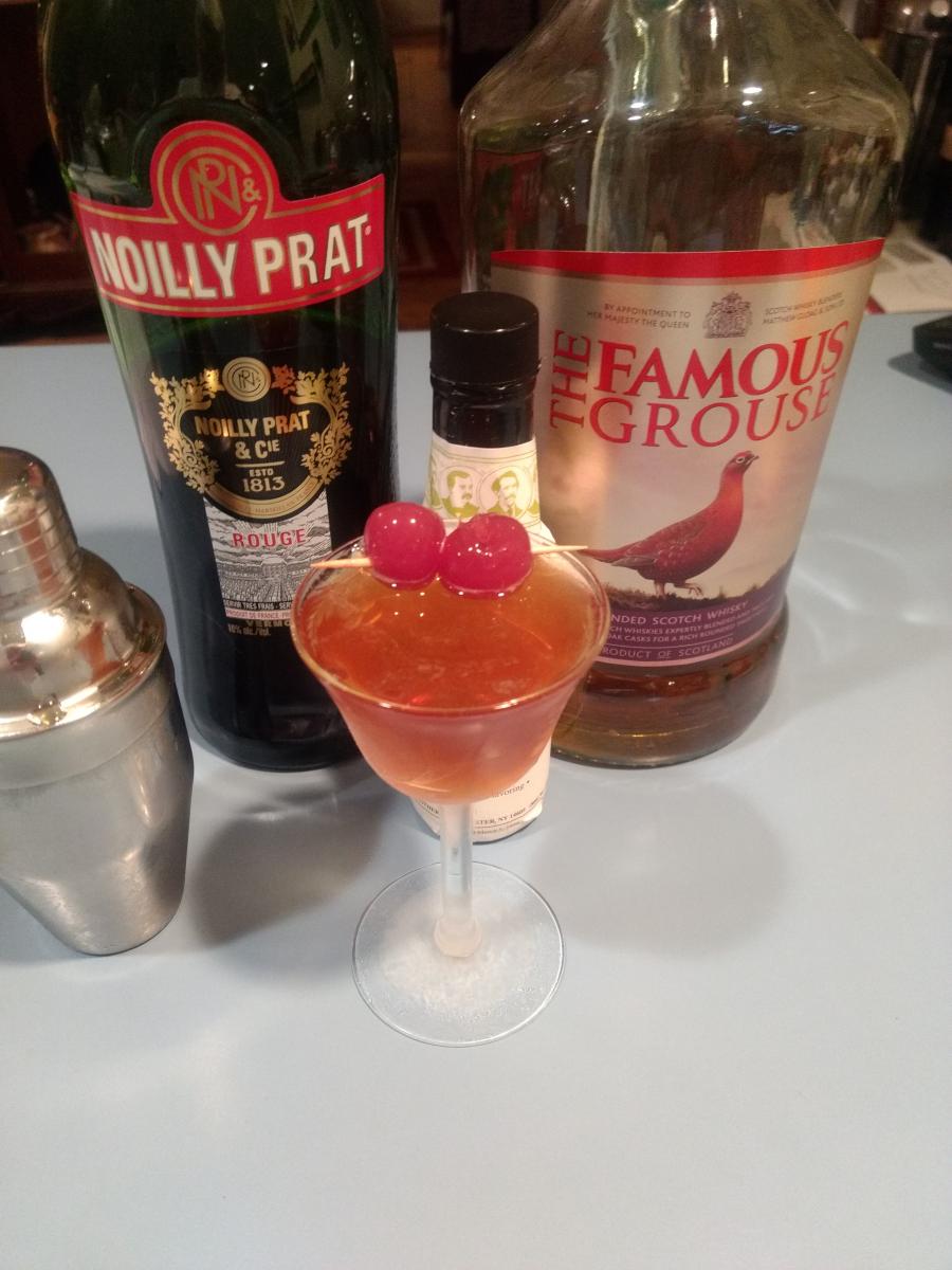 A Rob Roy cocktail