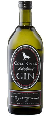 Cold River Gin, photo from Maine Distilleries