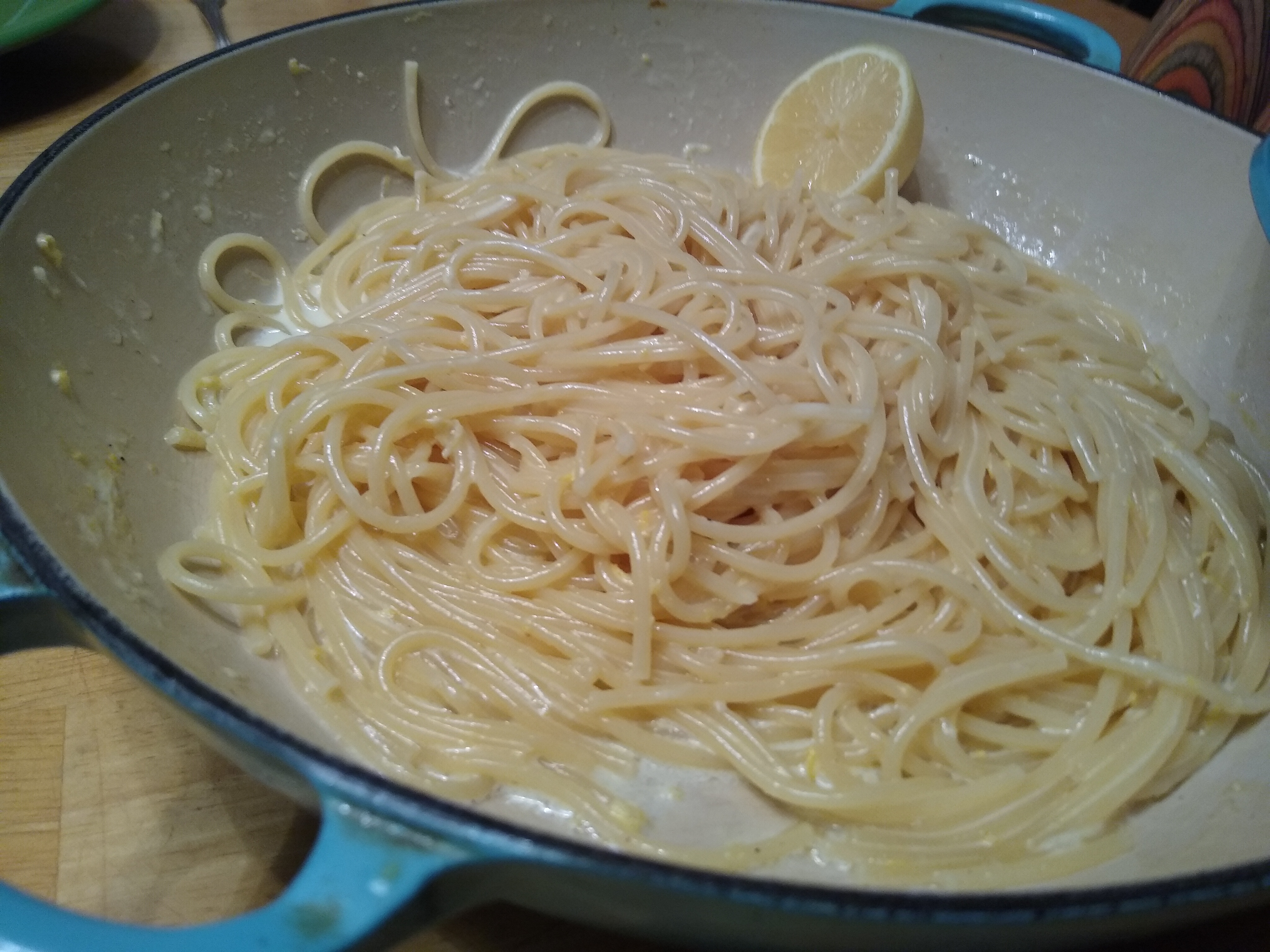 Pasta with Lemon Cream Sauce