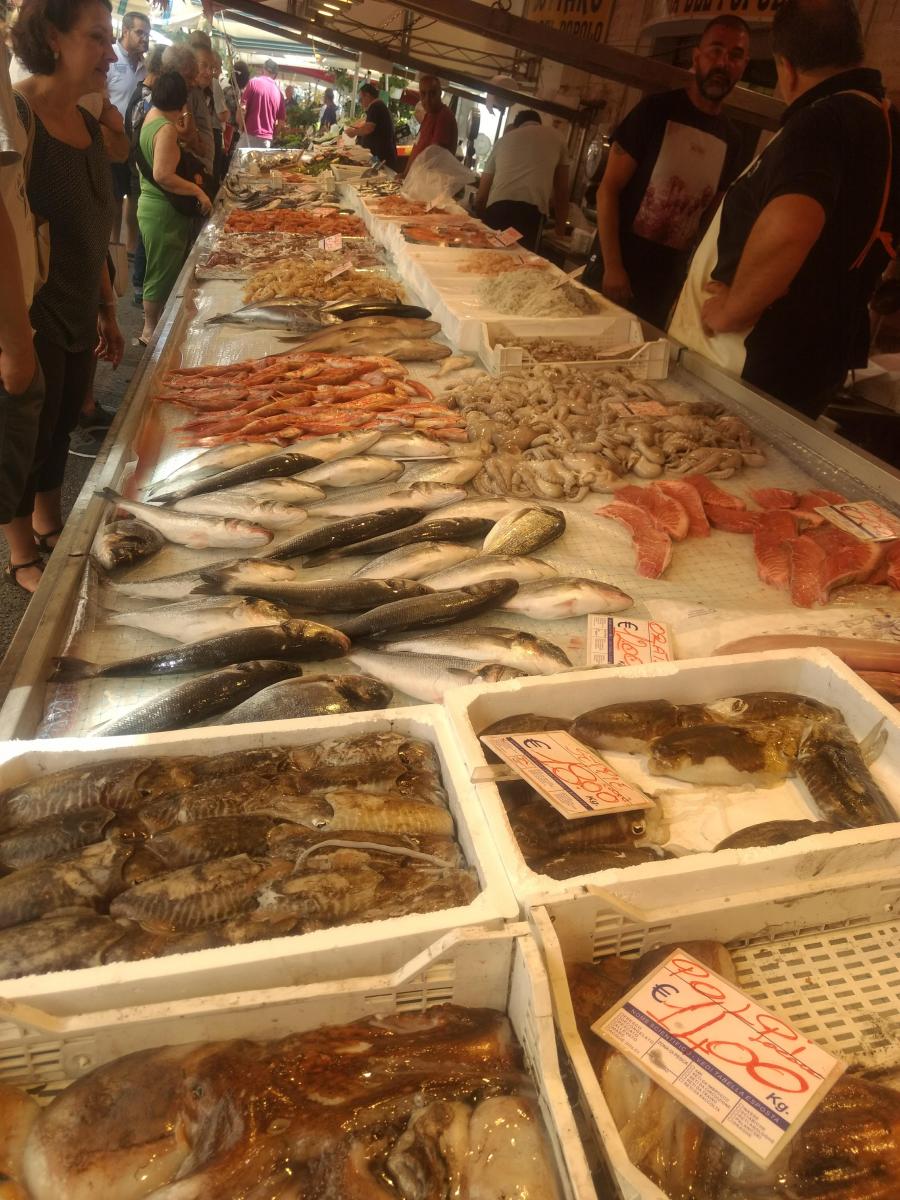 Siracusa, Sicily fish market