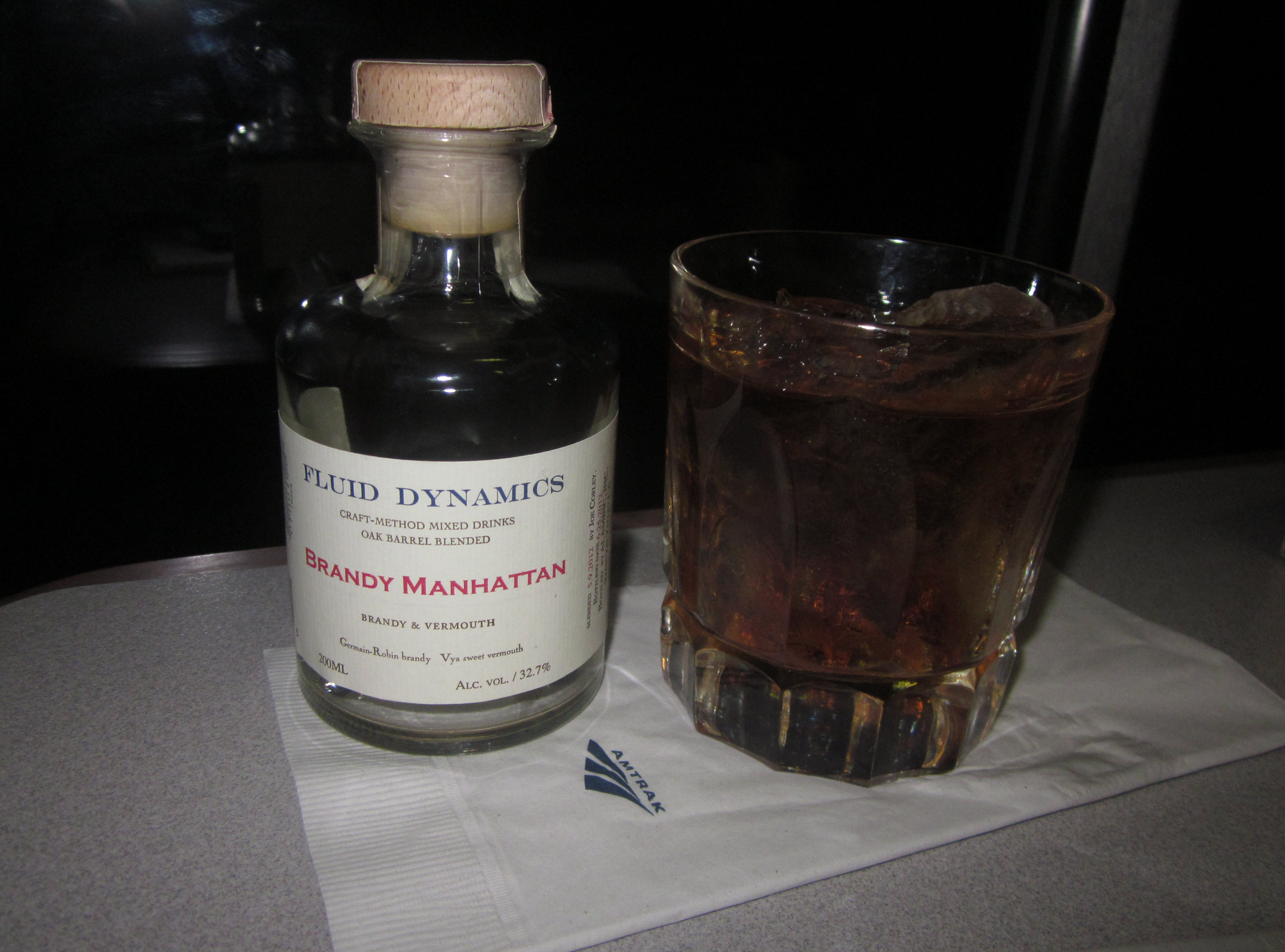 Fluid Dynamics Brandy Manhattan nightcap 