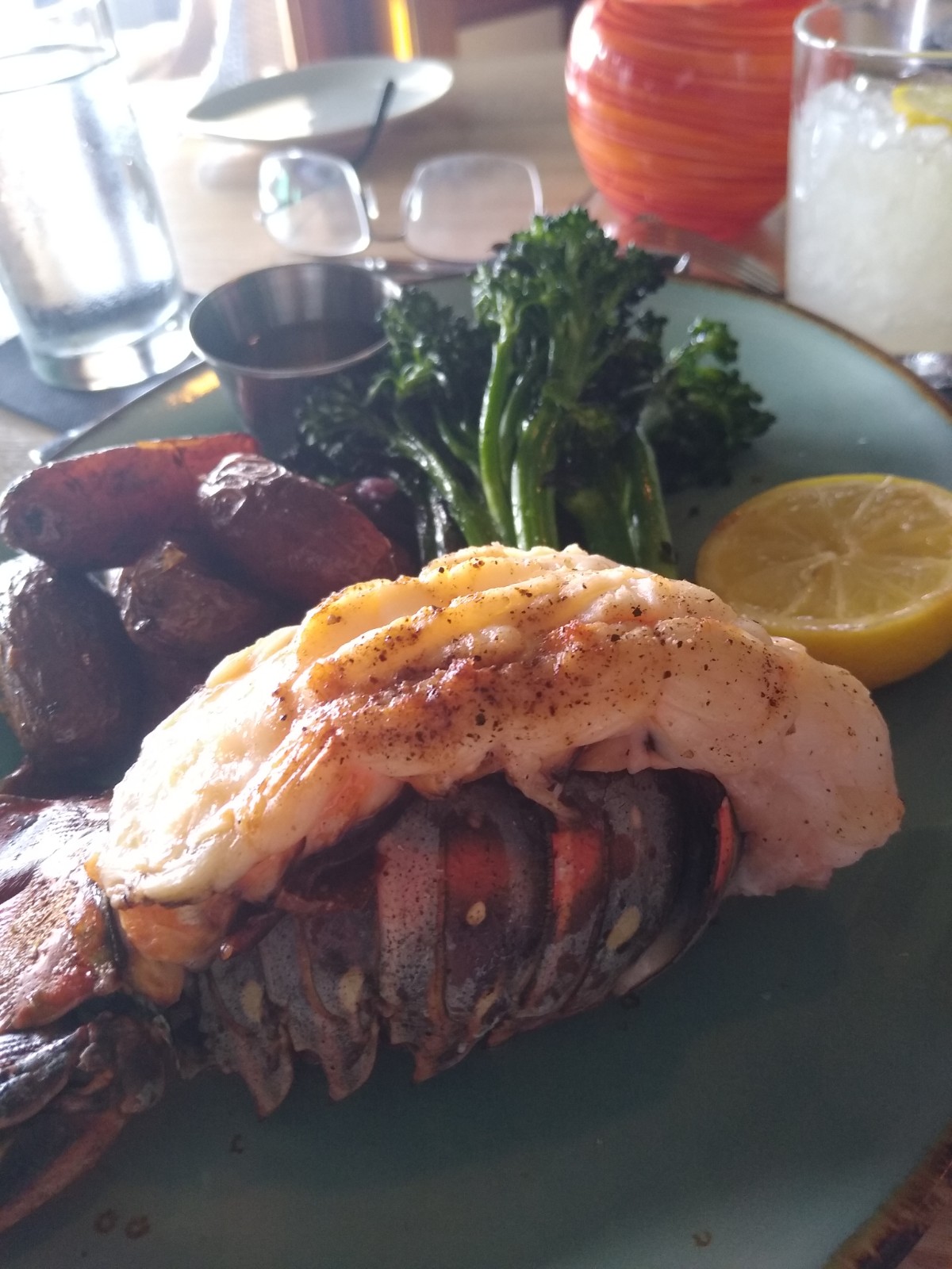 Spiny Lobster dinner in Key West