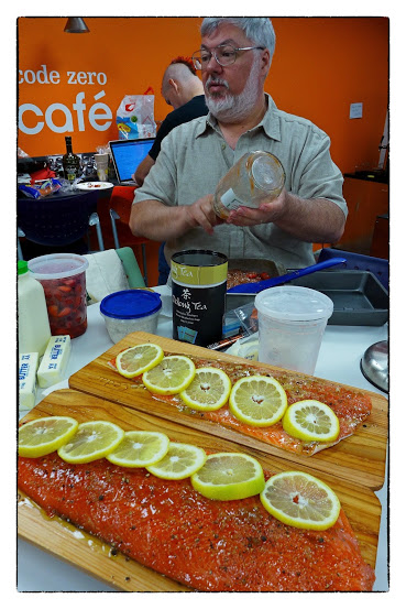 Cedar Plank Salmon, photo by XD Zhang