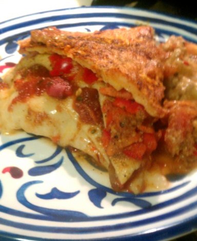 Christmas Mexican Lasagna, photo by BBQ_Mike