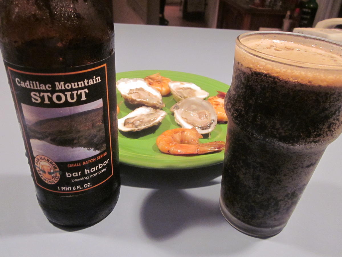 Cadillac Mountain Stout with Oysters