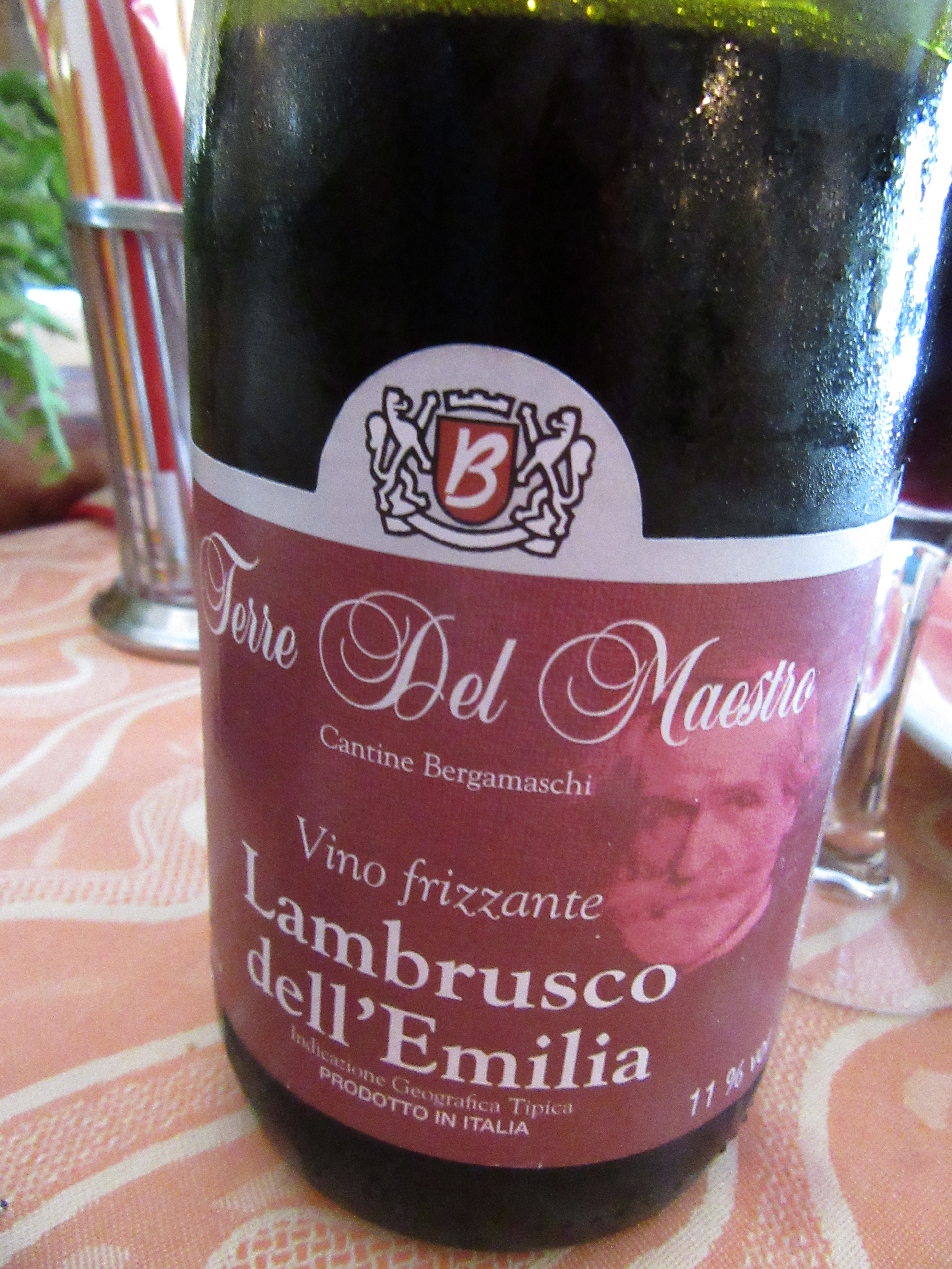 Lambrusco is not a great wine, but it's a lot better than what we see