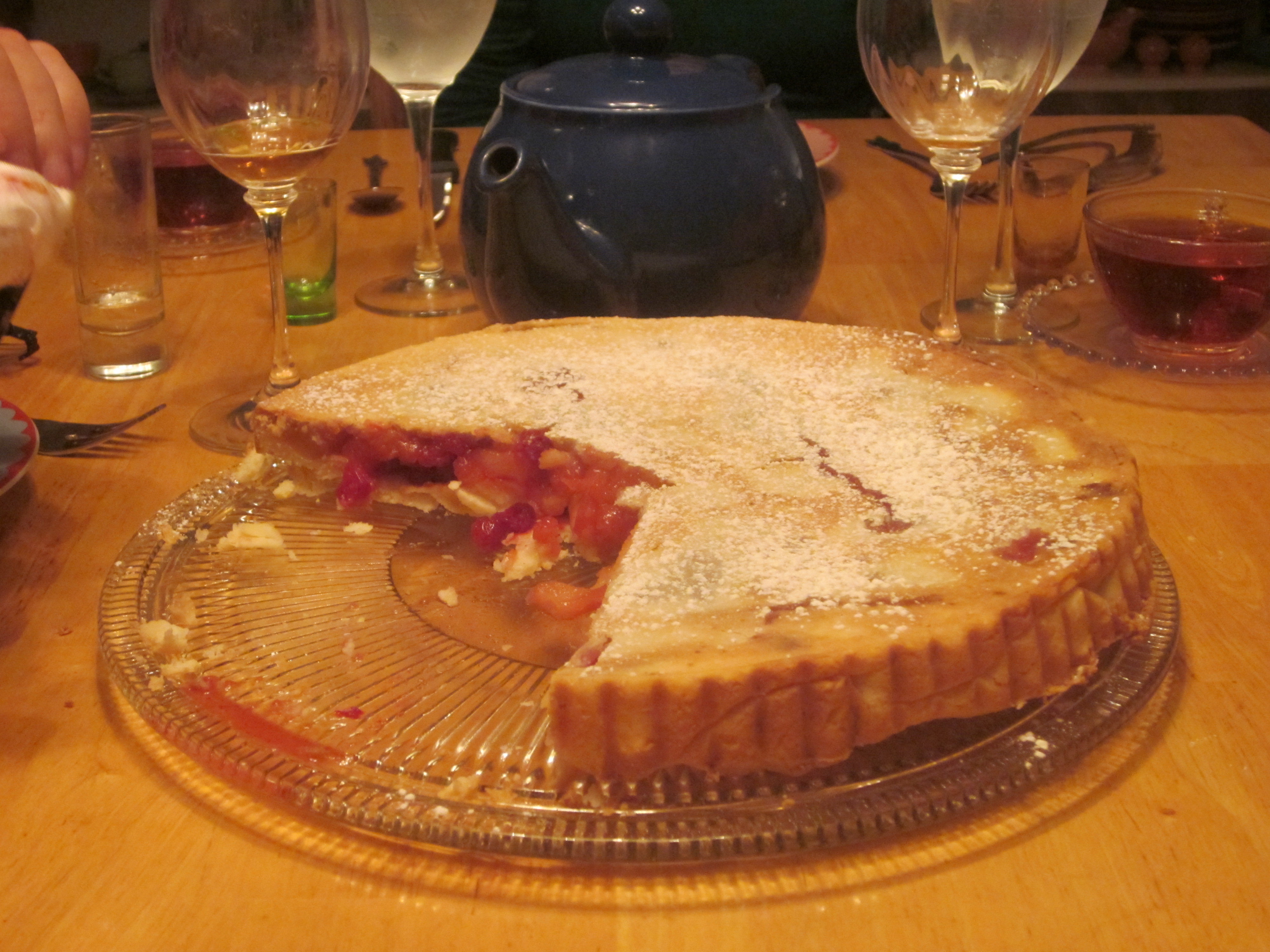 Russian Cranberry-Apple Tart