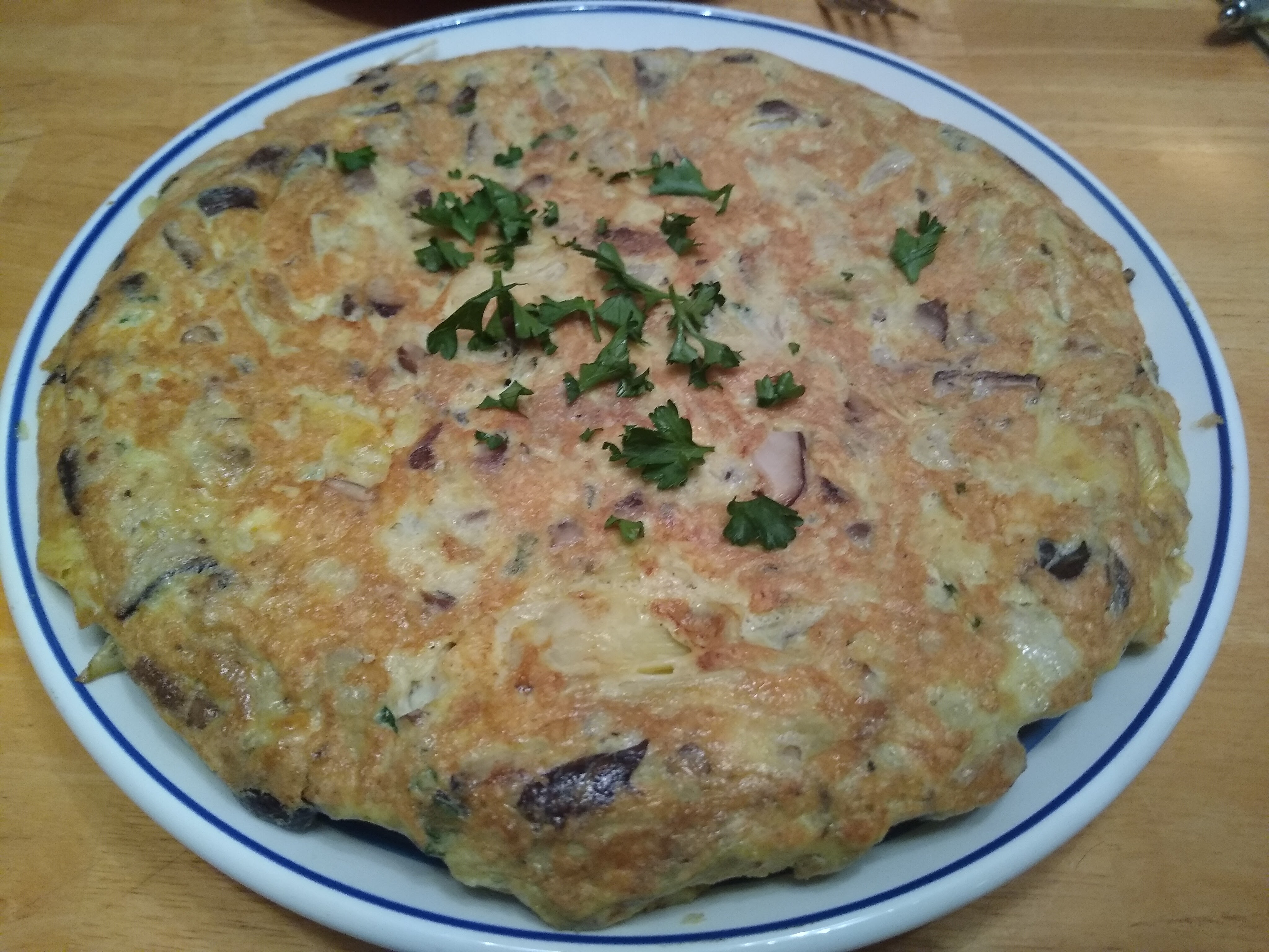 Mushroom and Artichoke Omelette