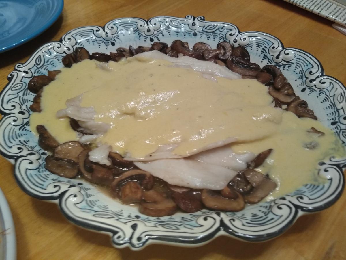 Sole with Mushrooms