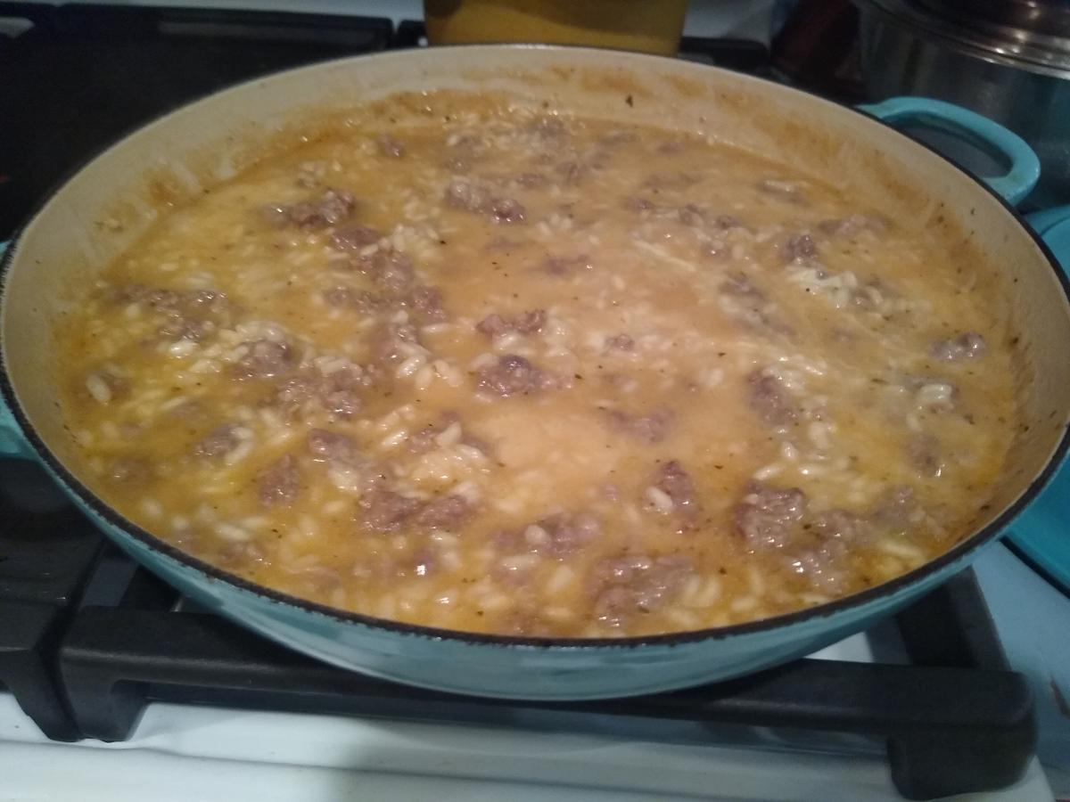 Risotto with Sausage and Cheese
