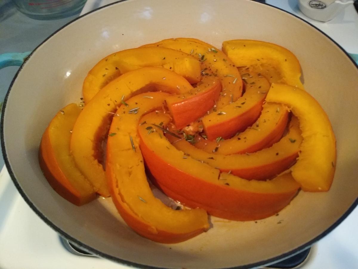 Braised Pumpkin with Rosemary