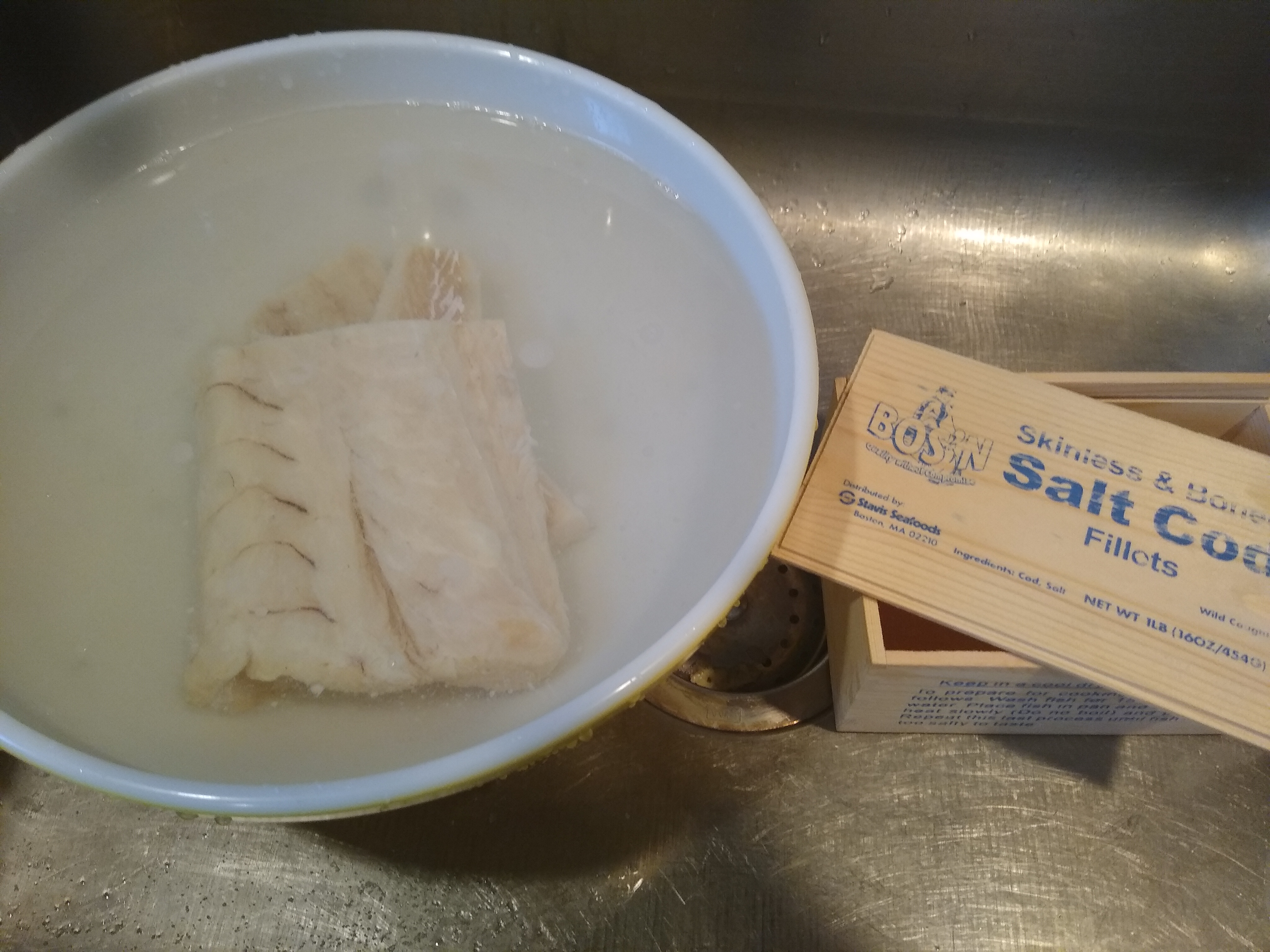 Salt Cod freshening