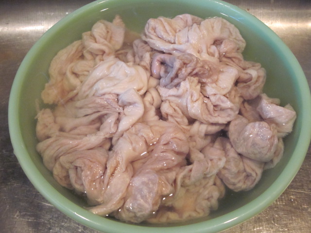 Chitterlings: Cleaning