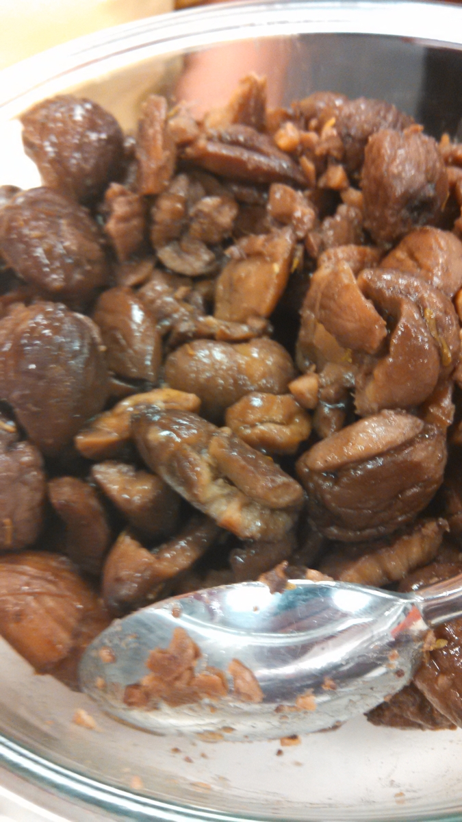Chestnuts Braised in Beef Stock and Red Wine