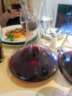 decanted wine