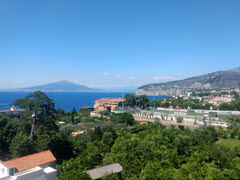 View of Vesuvius and the Bay of Naples from Sorrento