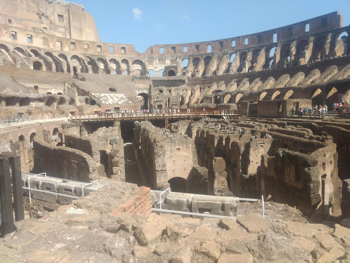 inside the Colosseum