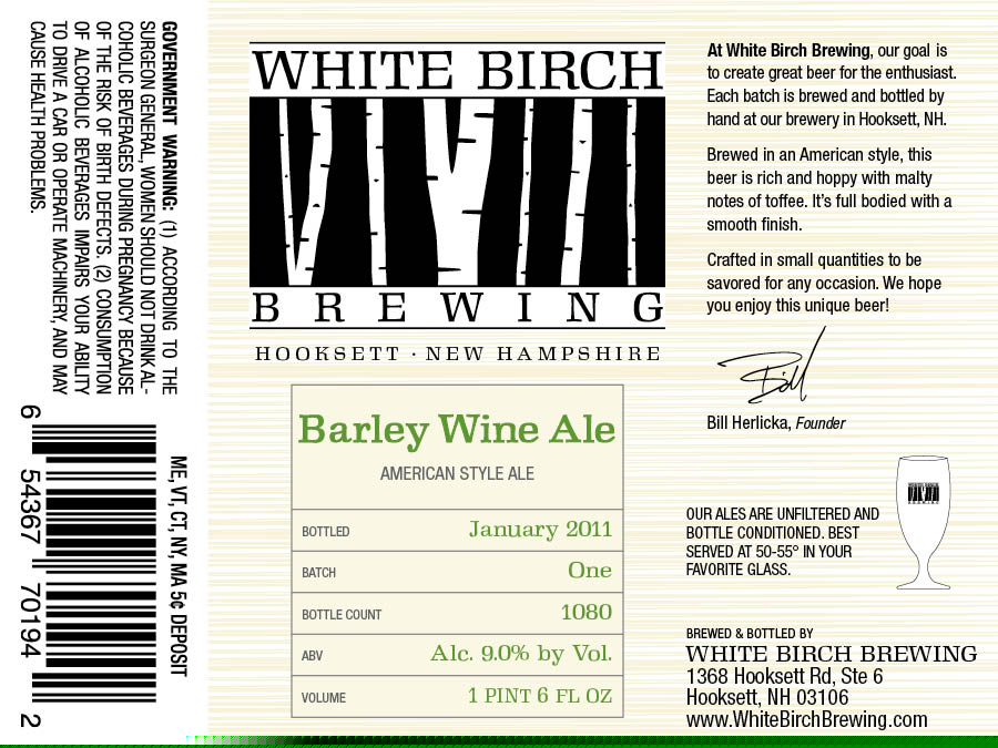 White Birch Barleywine