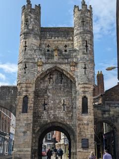 "A medieval gate in York"