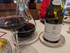 "A fine Burgundy with dinner"