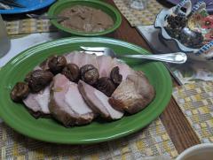 "Pork Braised in Marsala with Chestnuts"