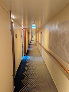 "Long Corridor looking aft"