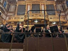 "front row seats at the Musikverein"