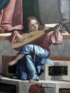 "The Lute player, detail from Titian"