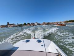 "Leaving by Water Taxi"