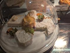 "The four classic cheeses on the breakfast tray"