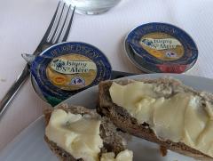 "Two styles of Norman butter"