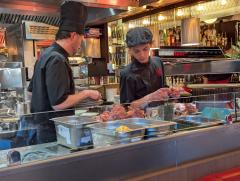 "The kitchen at Cafe l'Ouest"