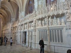"intricate stonework at Chartres cathedral"