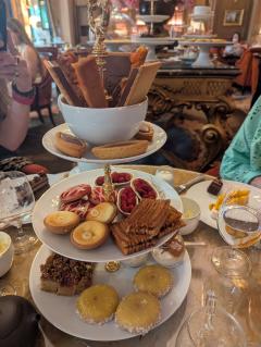 "Goodies for tea at the Ritz"
