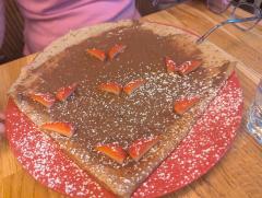 "Strawberry Nutella crepe"