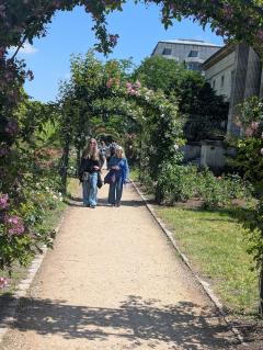 "Lorna and Melissa in the Jardin"