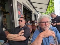 "outdoor dining with smokers"